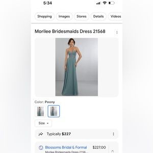 MORILEE bridesmaids dress 21568. Unaltered Size 14, worn once.